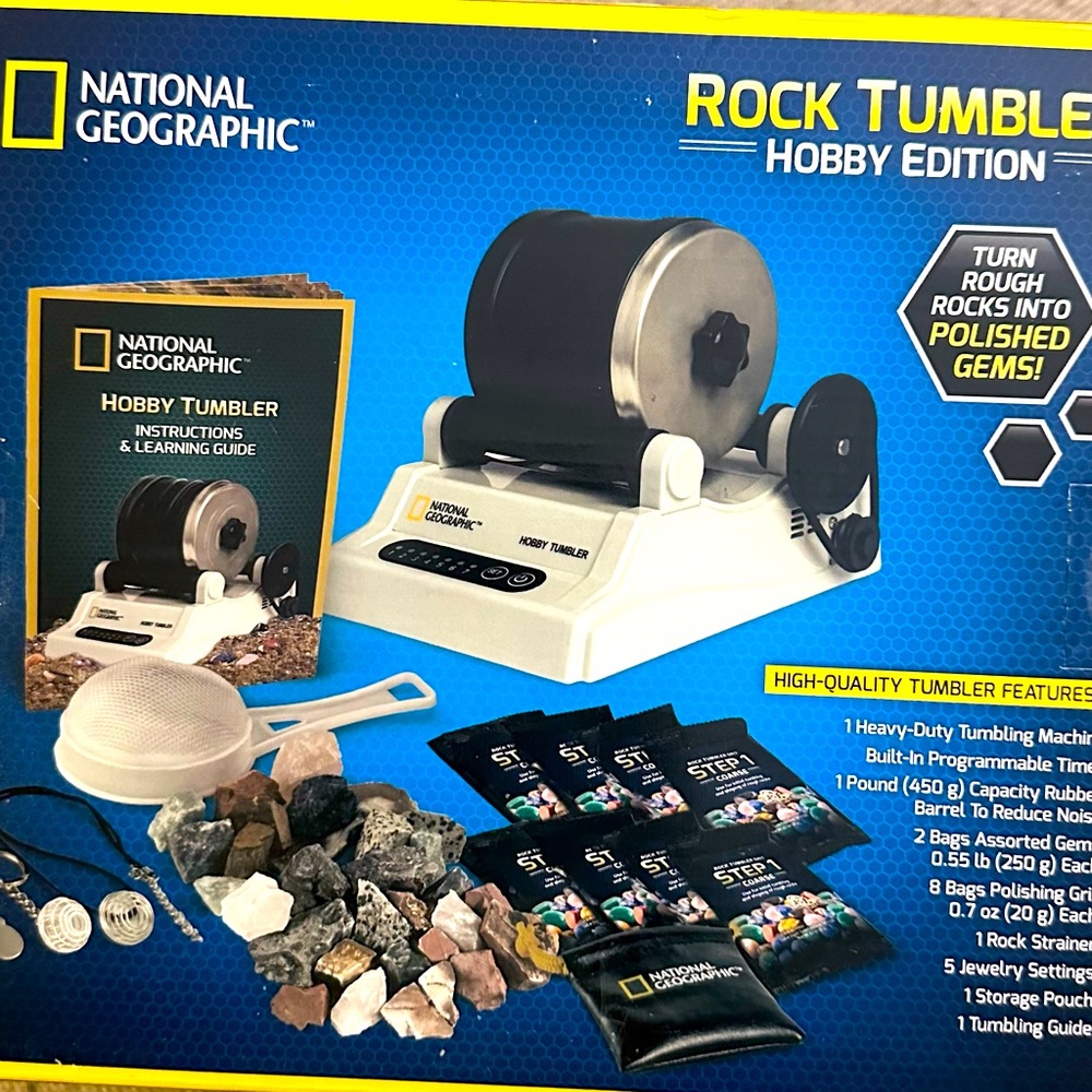 NIB National Geographic Rock Tumbler Hobby Edition